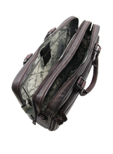 Charger l'image dans la galerie, Dunbar - Porte ordinateur en cuir de vachette foulonné marron