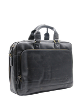 Charger l'image dans la galerie, Burland - Porte-documents en cuir de la vachette vieilli noir