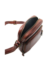 Charger l'image dans la galerie, Tarvin - Grand sac bandoulière en cuir de vachette vieilli