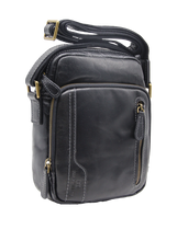 Charger l'image dans la galerie, Tarvin - Grand sac bandoulière en cuir de vachette vieilli