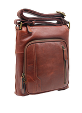 Charger l'image dans la galerie, Tarvin - Grand sac monobandoulière en cuir de vachette vieilli