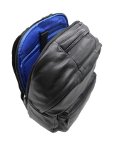 Charger l'image dans la galerie, Helva - sac à dos en cuir de vachette souple noir