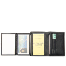 Charger l'image dans la galerie, Deco - Portefeuille 3 volets en cuir de vachette