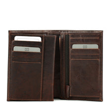 Charger l'image dans la galerie, Tarvin - Portefeuille 3 volets en cuir de vachette vieilli