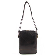 Charger l'image dans la galerie, Burland - Grand sac monobandoulière en cuir de vachette vieilli