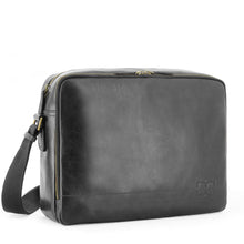 Charger l'image dans la galerie, Burland - Sac reporter en cuir de vachette vieilli