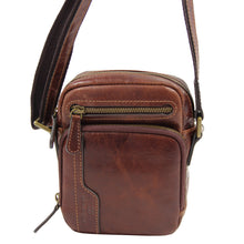 Charger l'image dans la galerie, Tarvin - Sac bandoulière en cuir de vachette vieilli