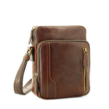 Charger l'image dans la galerie, Tarvin - Grand sac bandoulière en cuir de vachette vieilli