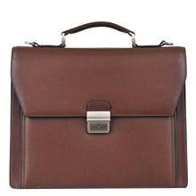 Charger l'image dans la galerie, Bourne - Serviette 1 soufflet en croûte de cuir de vachette et synthétique