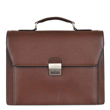 Charger l'image dans la galerie, Bourne - Serviette 2 soufflets en croûte de cuir de vachette et synthétique